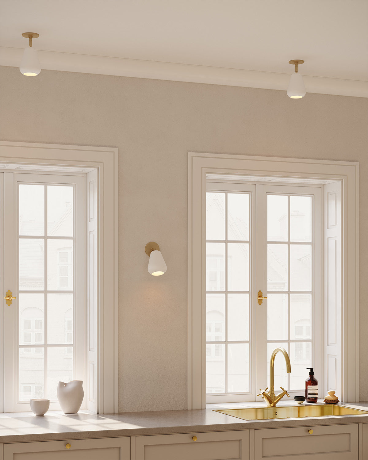 Anoli Spot Recessed, nordic gold / white