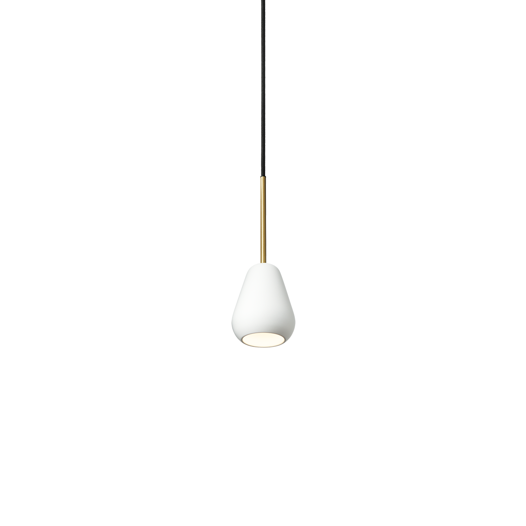 Anoli Spot Pendant, nordic gold / white