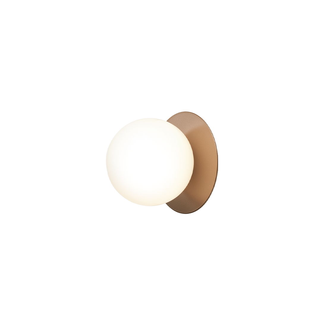 Nyuubara　lical 「träumeline」「empsea」 Liila 1 Medium Wall Lamp, dark bronze / opal