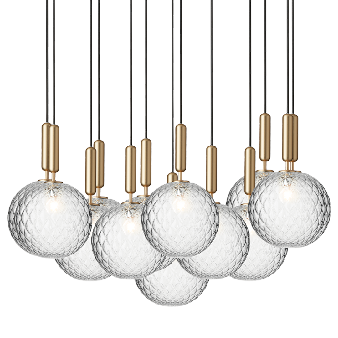 Miira 13 Large, brass / optic clear