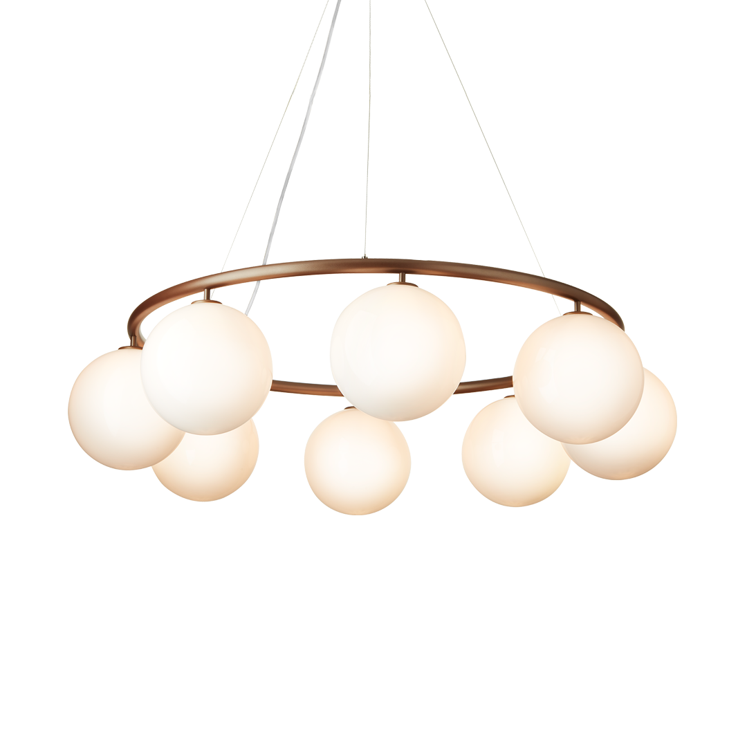Miira 8 Circular, dark bronze / opal