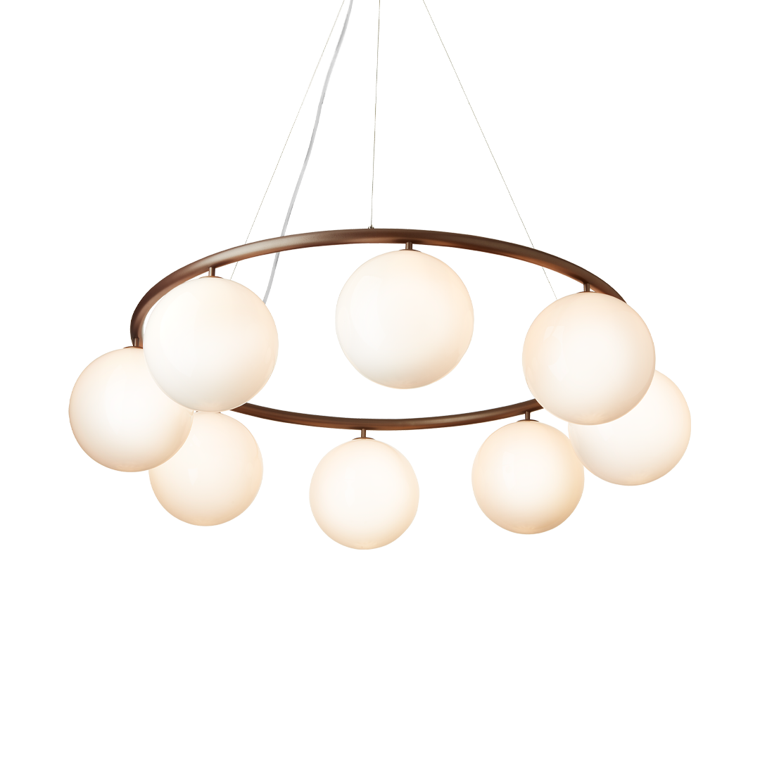 Miira 8 Circular, dark bronze / opal