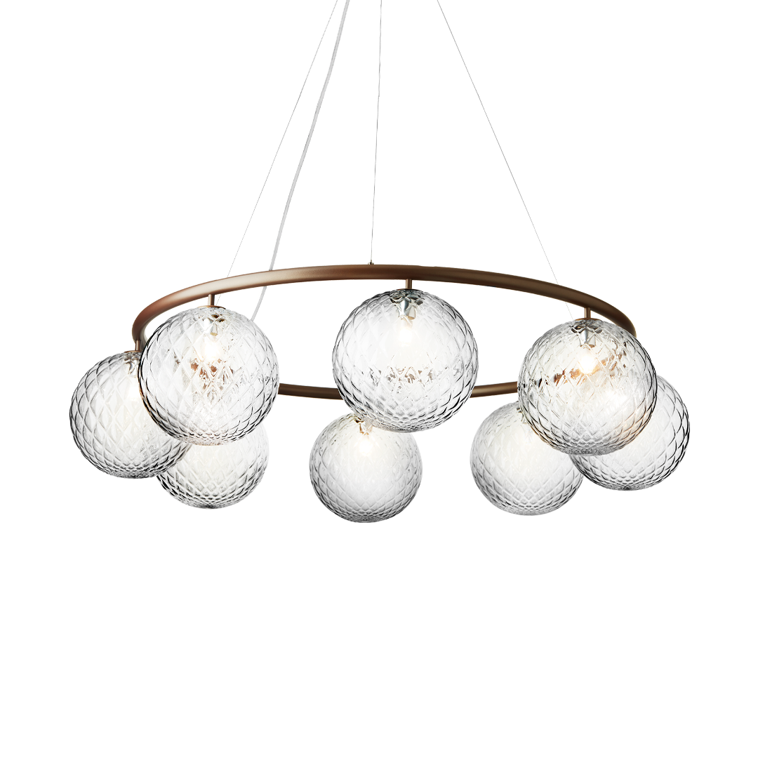 Miira 8 Circular, dark bronze / optic clear