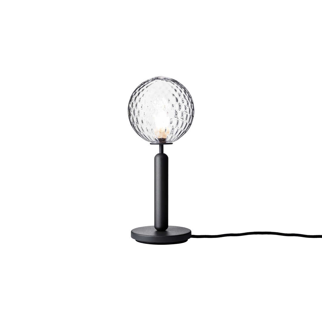 Miira Table, rock grey / optic clear