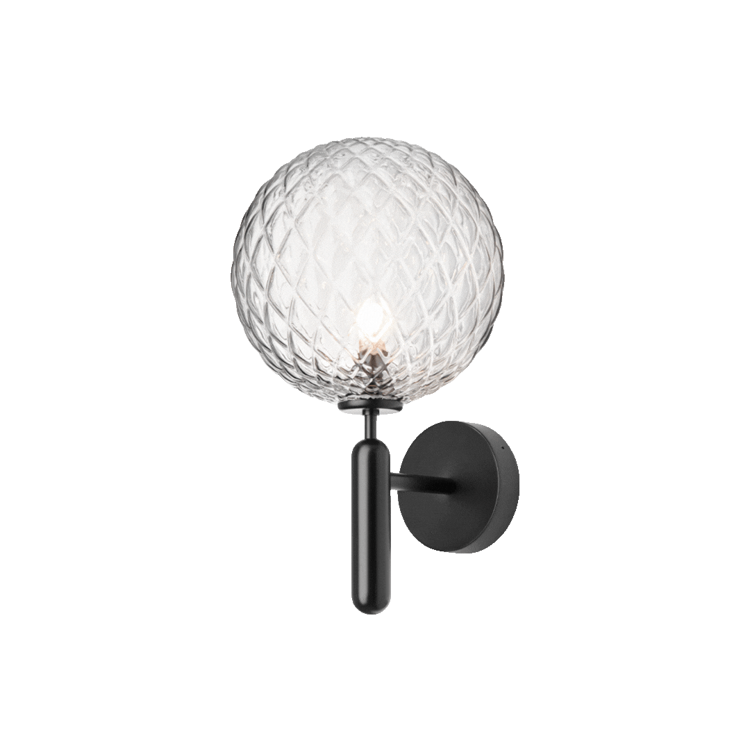 Miira Wall Outdoor, black / optic clear