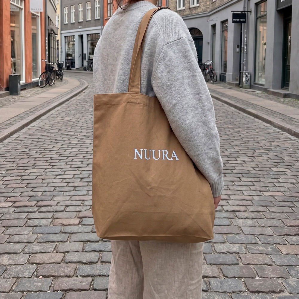 Totebag, Ocher / Light blue