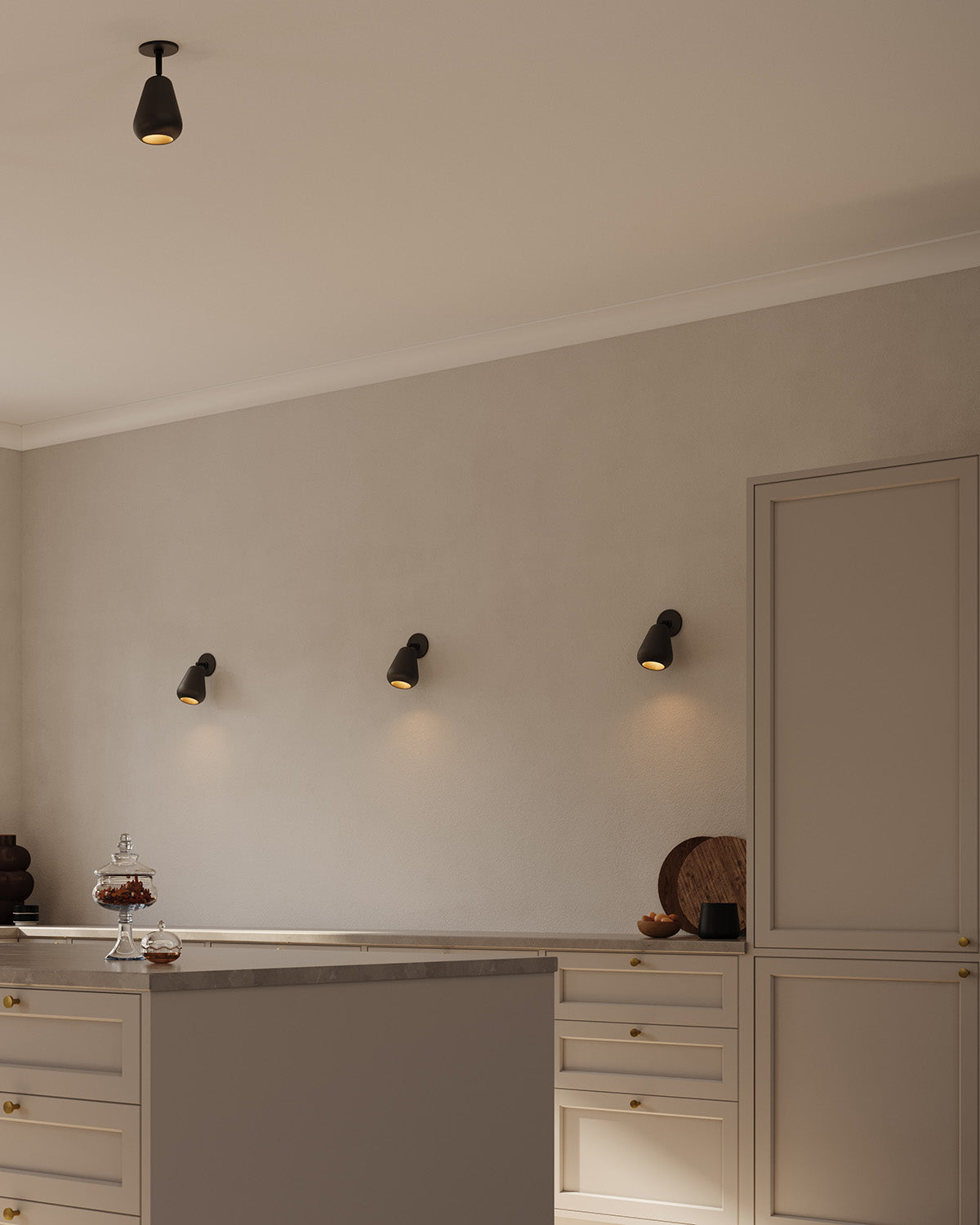 Anoli Spot Recessed, black / black