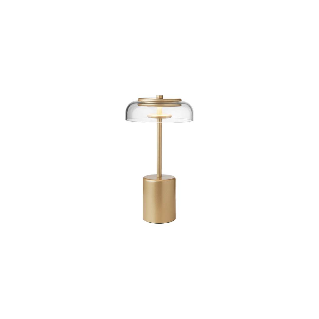 Blossi Table Mini Portable, nordic gold / clear
