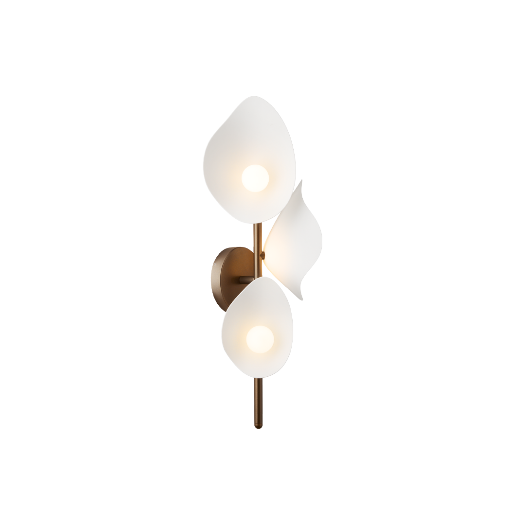 Florii 3 Wall, dark bronze / white