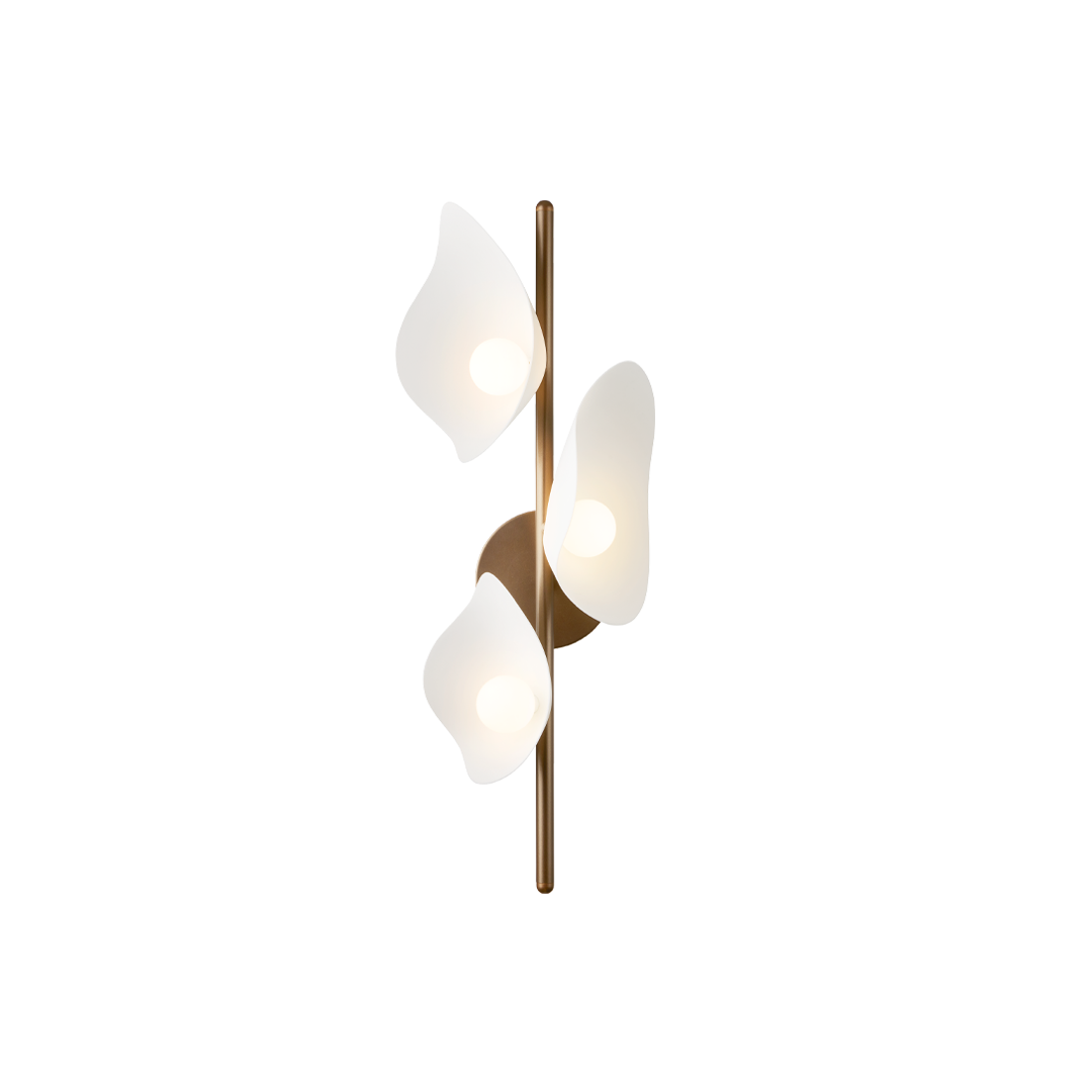 Florii 3 Wall, dark bronze / white