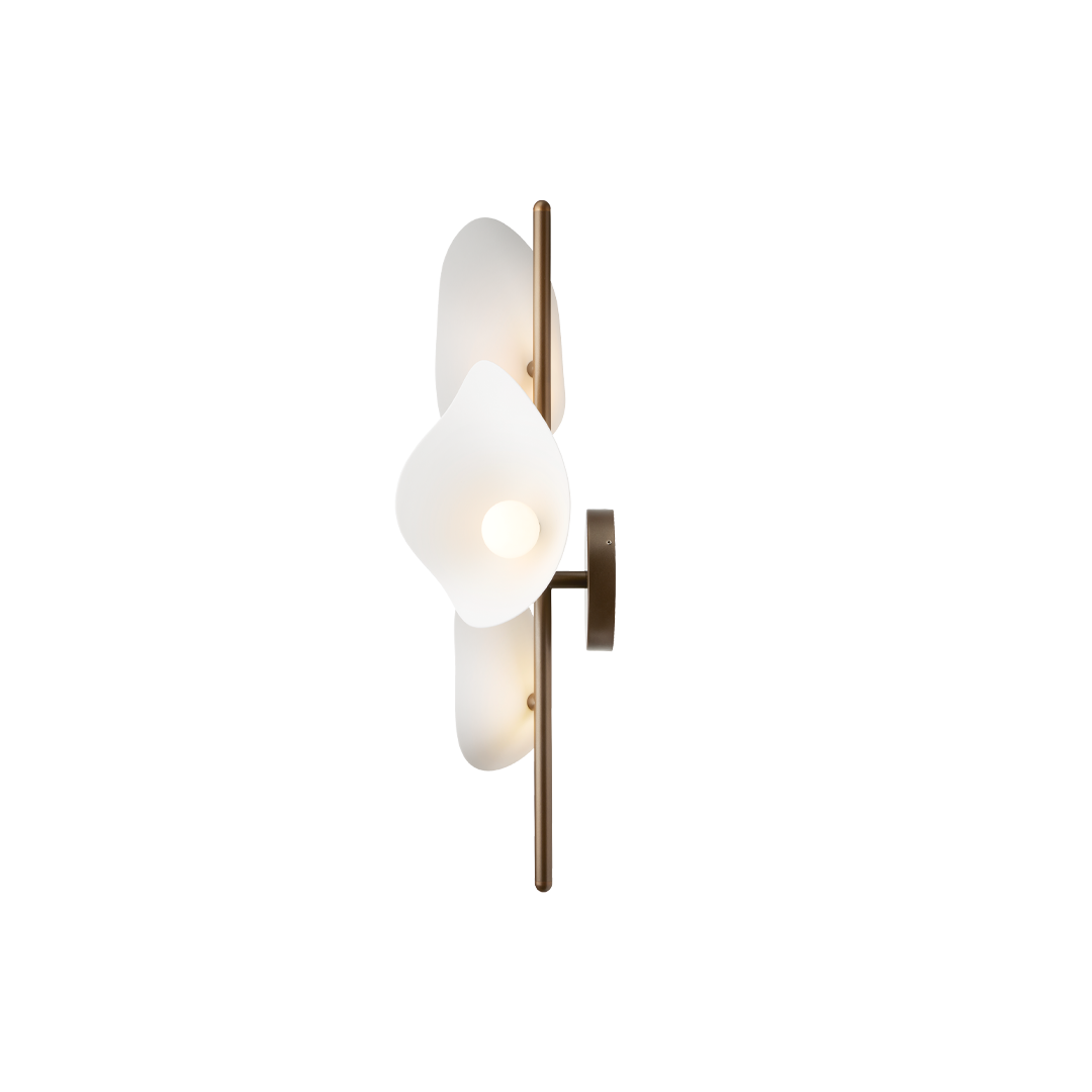 Florii 3 Wall, dark bronze / white