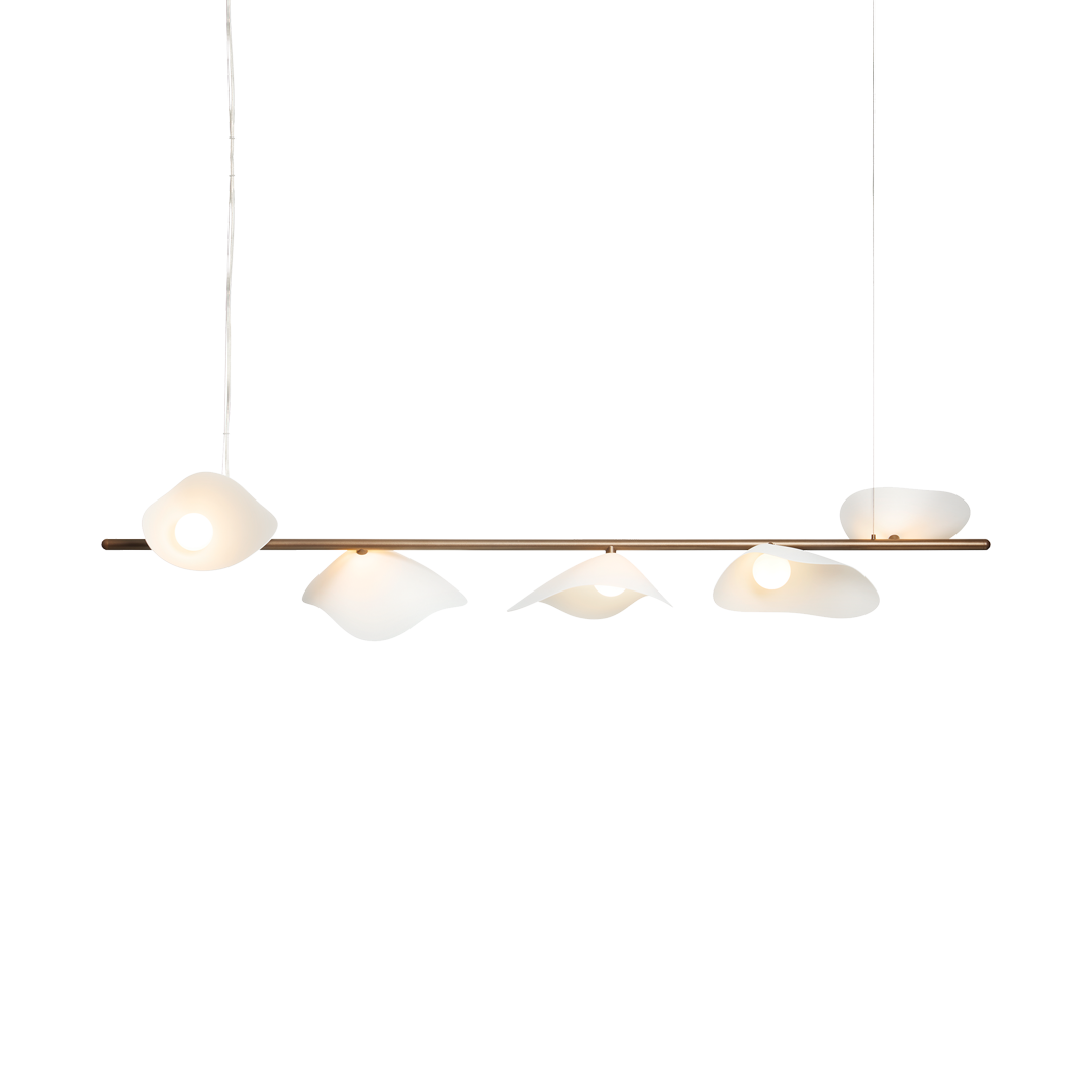 Florii 5 Linear, dark bronze / white