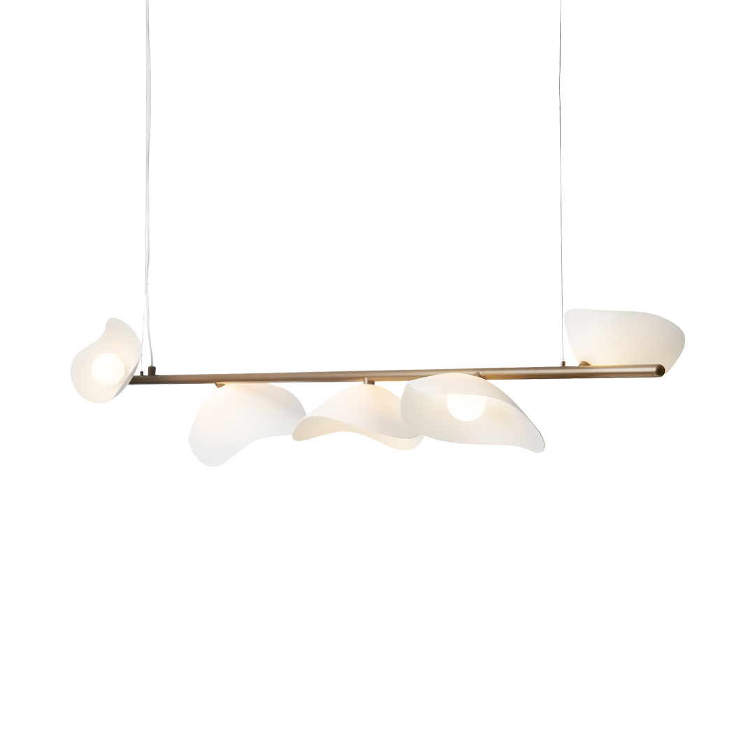 Florii 5 Linear, dark bronze / white