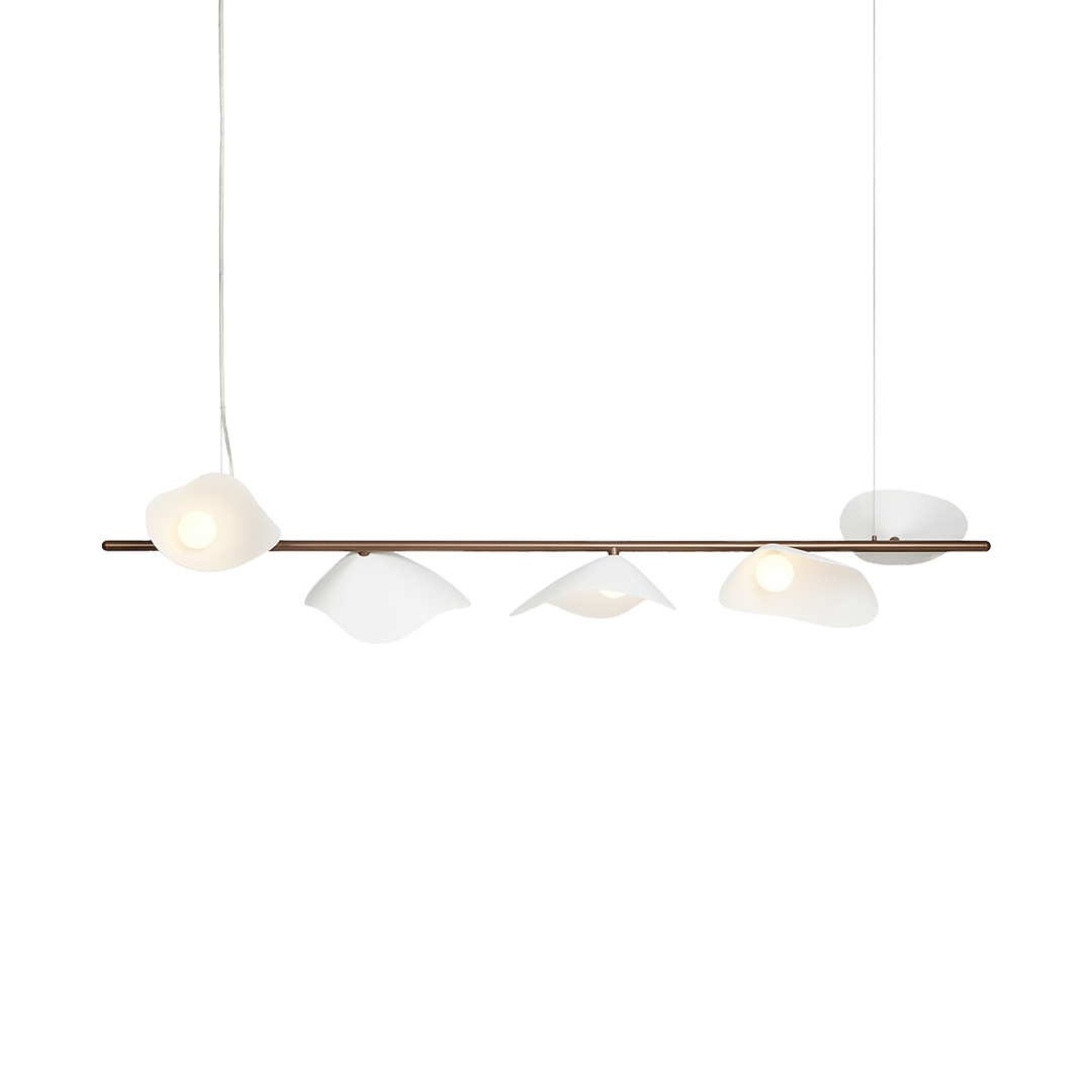 Florii 5 Linear, dark bronze / white