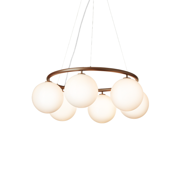 Miira 6 Circular, dark bronze / opal