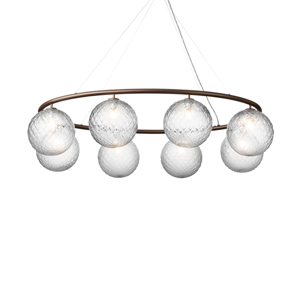 Miira 8 Oval, dark bronze / optic clear