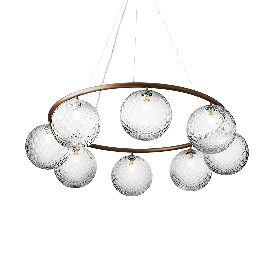 Miira 8 Circular, dark bronze / optic clear