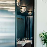 Nuura Liila 1 Large Nordic Gold Optic Clear Arts Restaurant 1